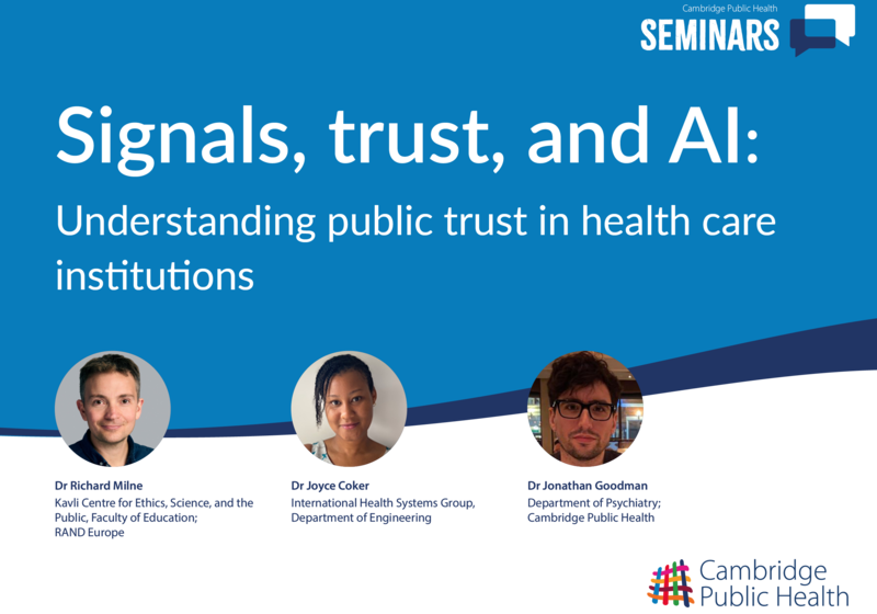 Signals trust and AI seminar